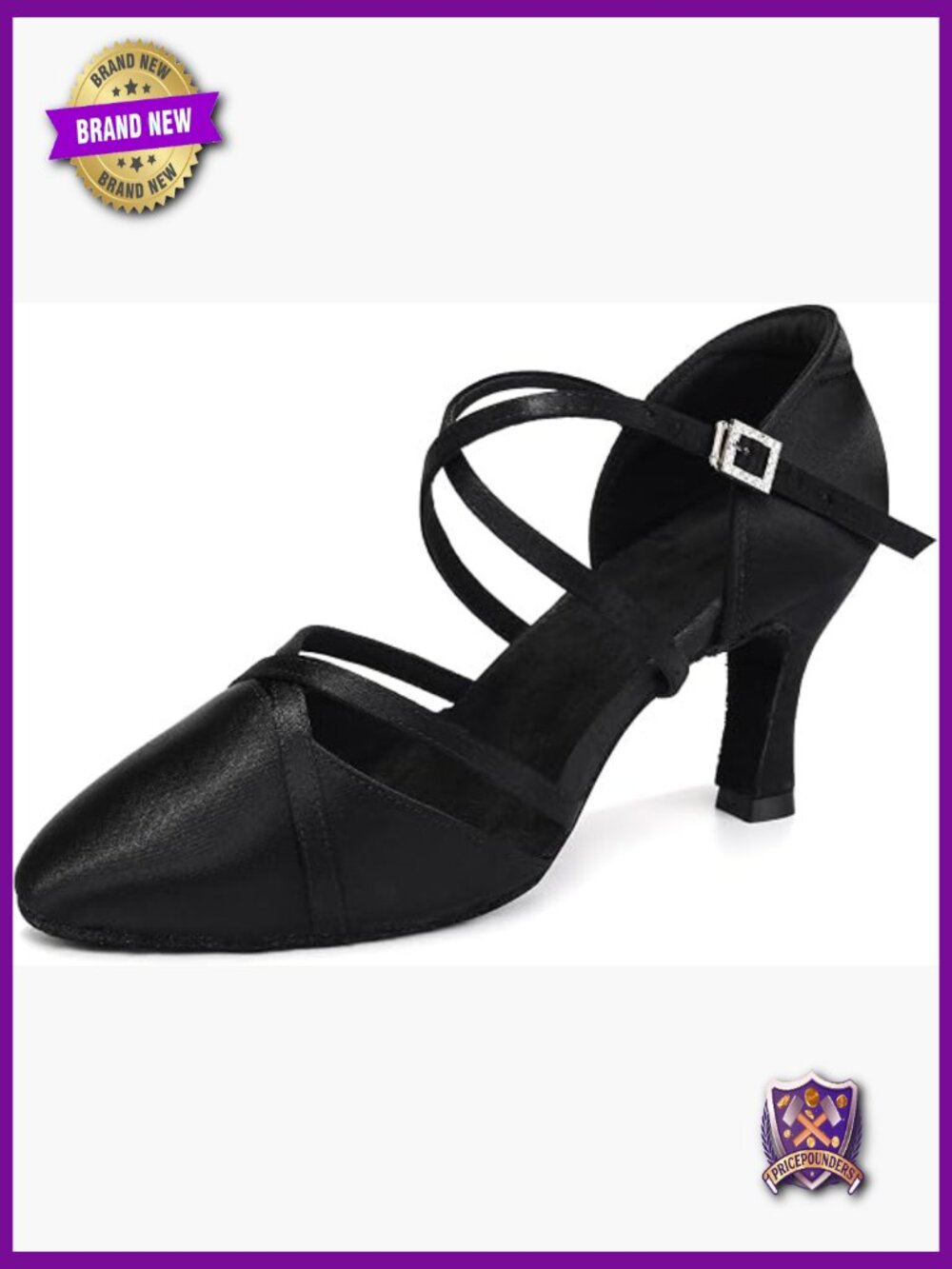 Closed Toe Ballroom Latin Salsa Dance Shoes Suede Sole
